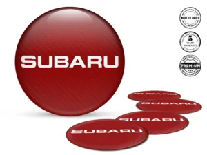 Subaru Domed Label Brand Rim Sticker Style